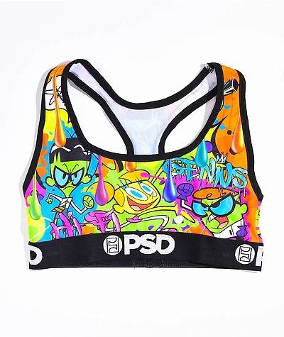 PSD x Dexter's Laboratory Muti Color Sports Bra