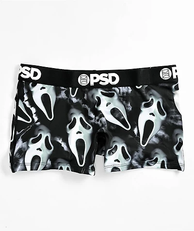 PSD x Ghost Face Dark Black & White Boyshort Underwear