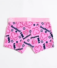 PSD x Keep A Breast Foundation I Heart Boobies Pink Boyshort Underwear