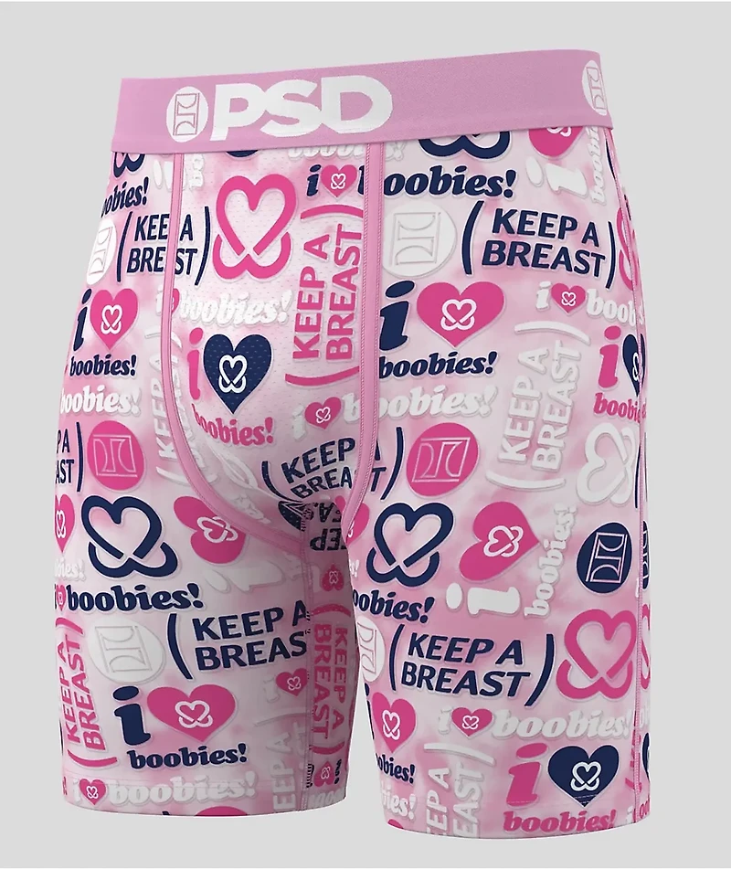 PSD x Keep A Breast Foundation Stacked Pink Boxer Briefs