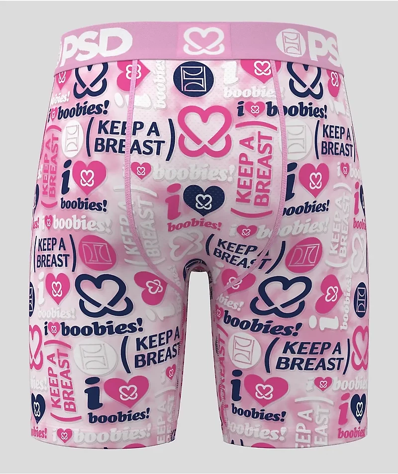 PSD x Keep A Breast Foundation Stacked Pink Boxer Briefs