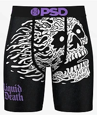 PSD x Liquid Death Skull Black Boxer Briefs