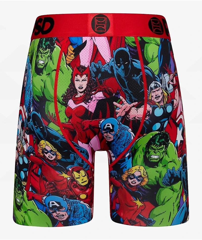 PSD x Marvel Avengers Squad Red Boxer Briefs