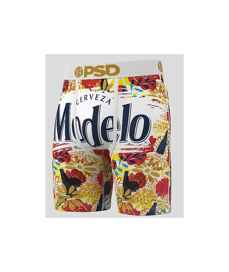 PSD x Modelo Floral White Boxers