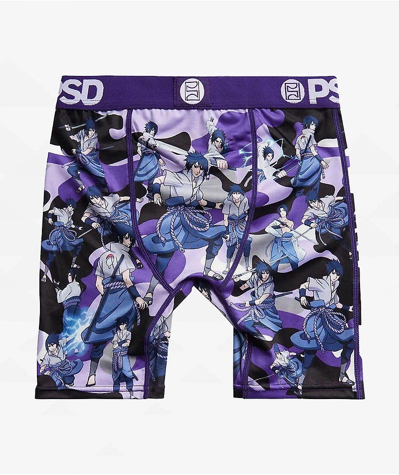 PSD x Naruto Kids Sasuke Clones Purple Camo Boxer Briefs