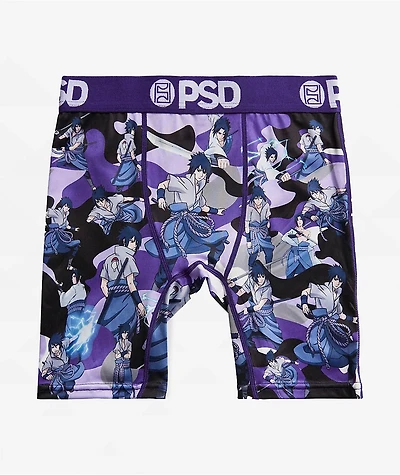PSD x Naruto Kids Sasuke Clones Purple Camo Boxer Briefs