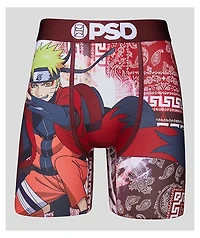 PSD x Naruto Meander Burgundy Boxer Briefs
