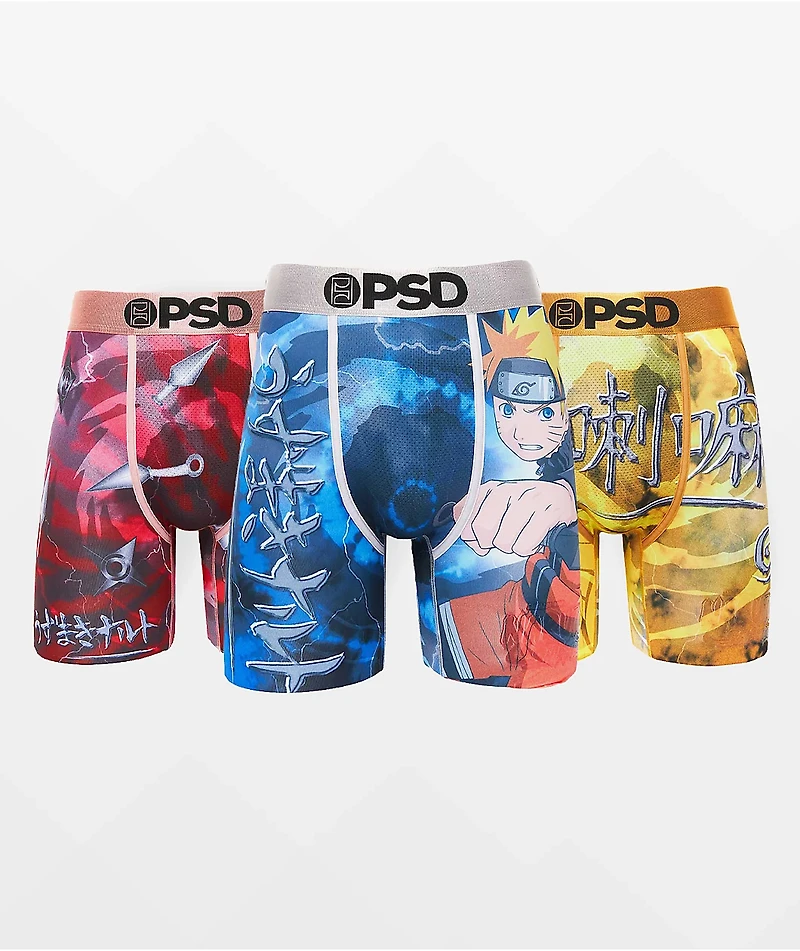 PSD x Naruto Shippuden Uzumaki 3 Pack Boxer Briefs