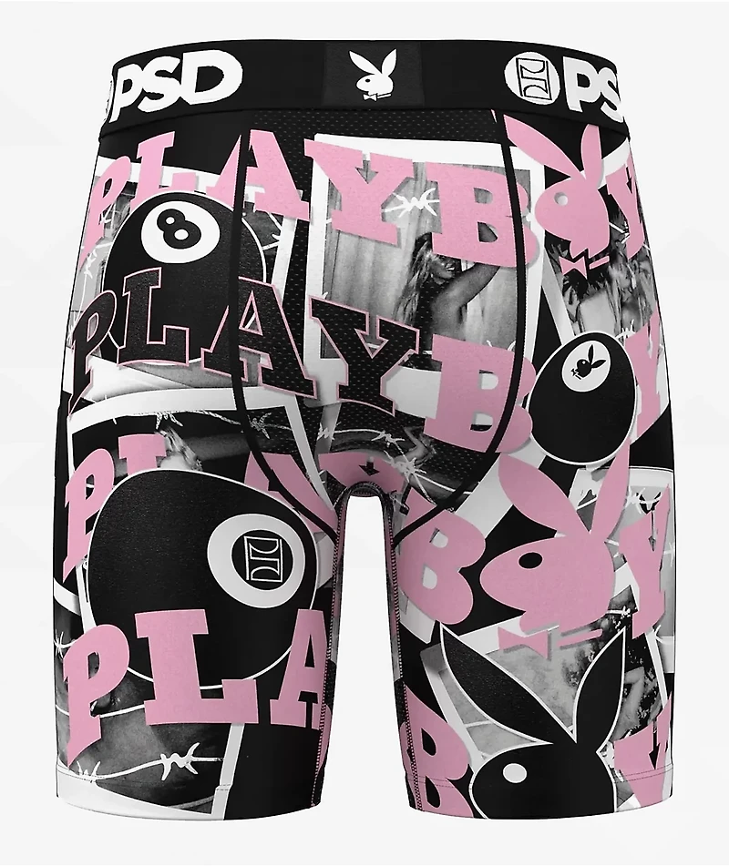 PSD x Playboy 8 Ball Black & Pink Boxer Briefs