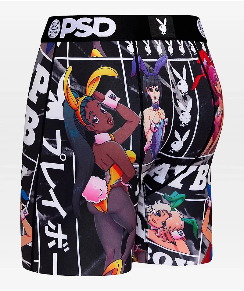 PSD x Playboy Anime Bunny Black Boxer Briefs