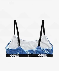PSD x Playboy Denim Mesh Blue Bralette