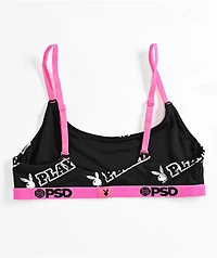 PSD x Playboy Gleam Black & Pink Bralette