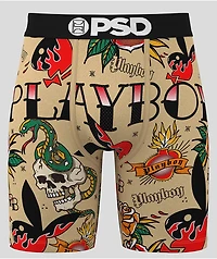 PSD x Playboy Inked Brown Boxer Briefs