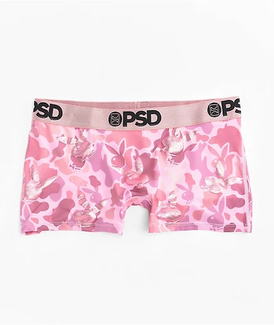 PSD x Playboy Rose Gold Pink Camo Boyshort Underwear