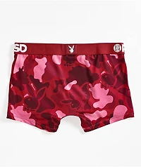 PSD x Playboy Silk Red Camo Boyshort Underwear
