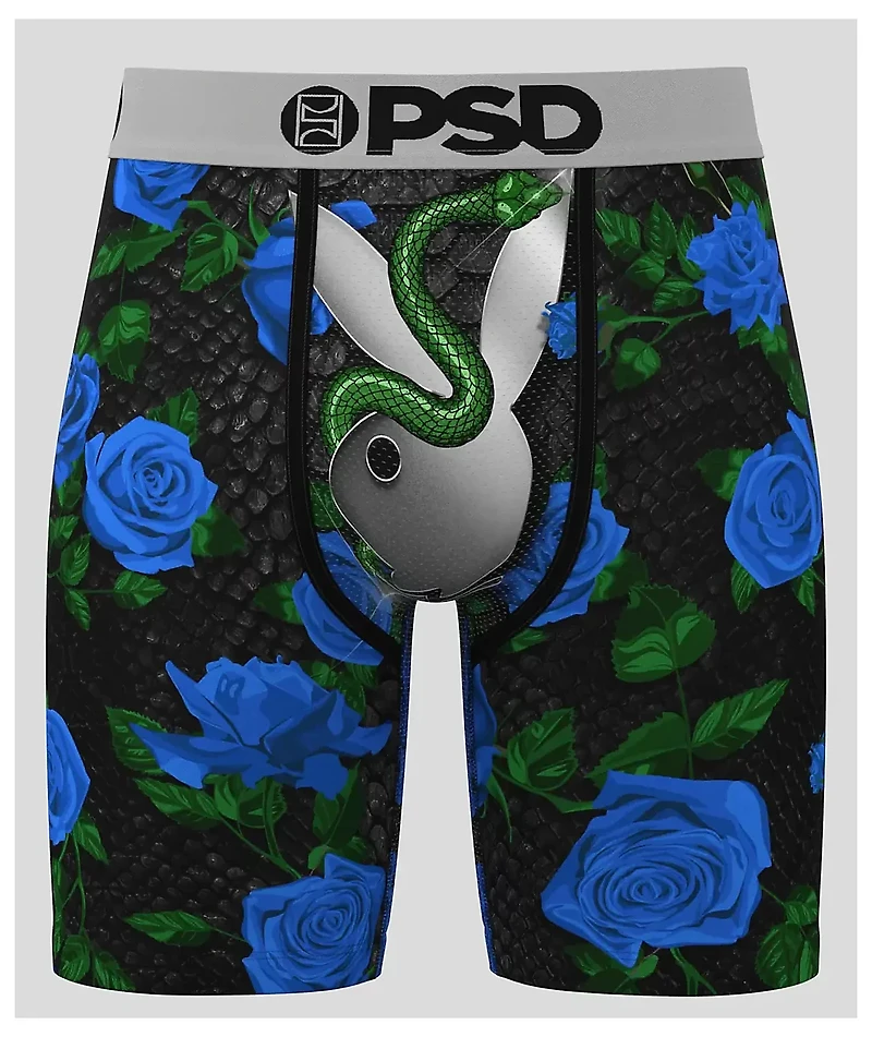 PSD x Playboy Snake Black Boxer Briefs