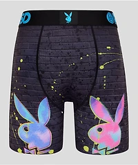 PSD x Playboy Strokes Black & Pink Boxer Briefs