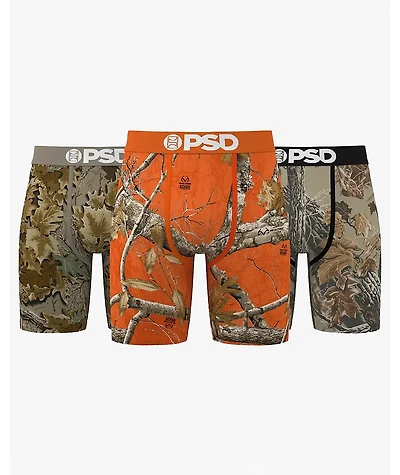 PSD x Realtree 3 Pack Camo Boxer Briefs