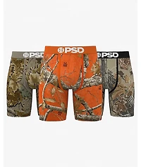 PSD x Realtree 3 Pack Camo Boxer Briefs