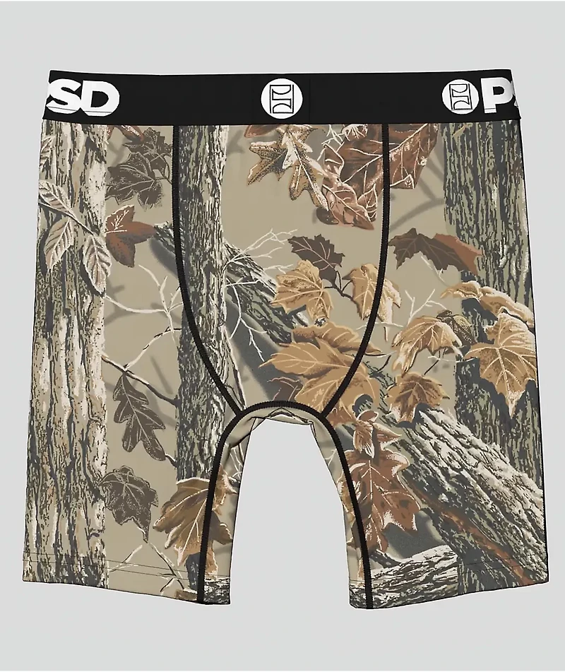 PSD x Realtree Kids Xtra Grey Camo Boxer Briefs