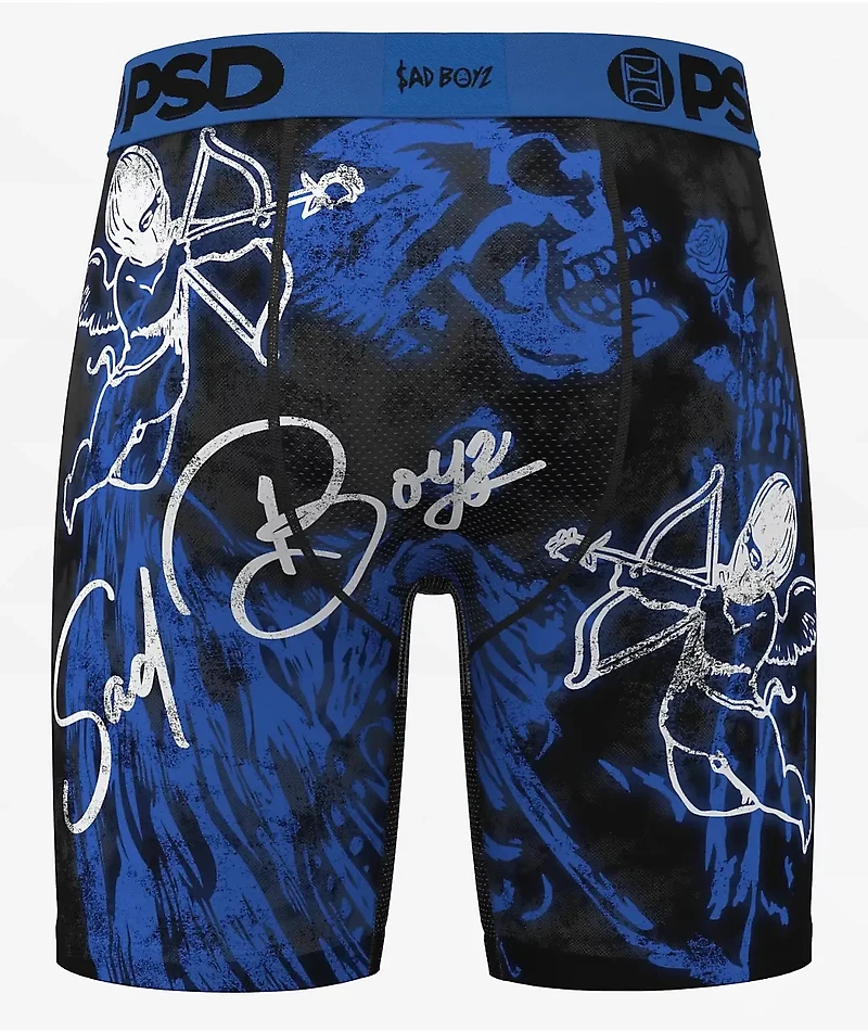 PSD x SAD BOYZ by Junior H Azul Angel Boxer Briefs