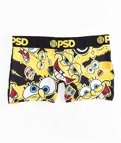 PSD x Spongebob Squarepants Black & Yellow Tie Dye Boyshort Underwear