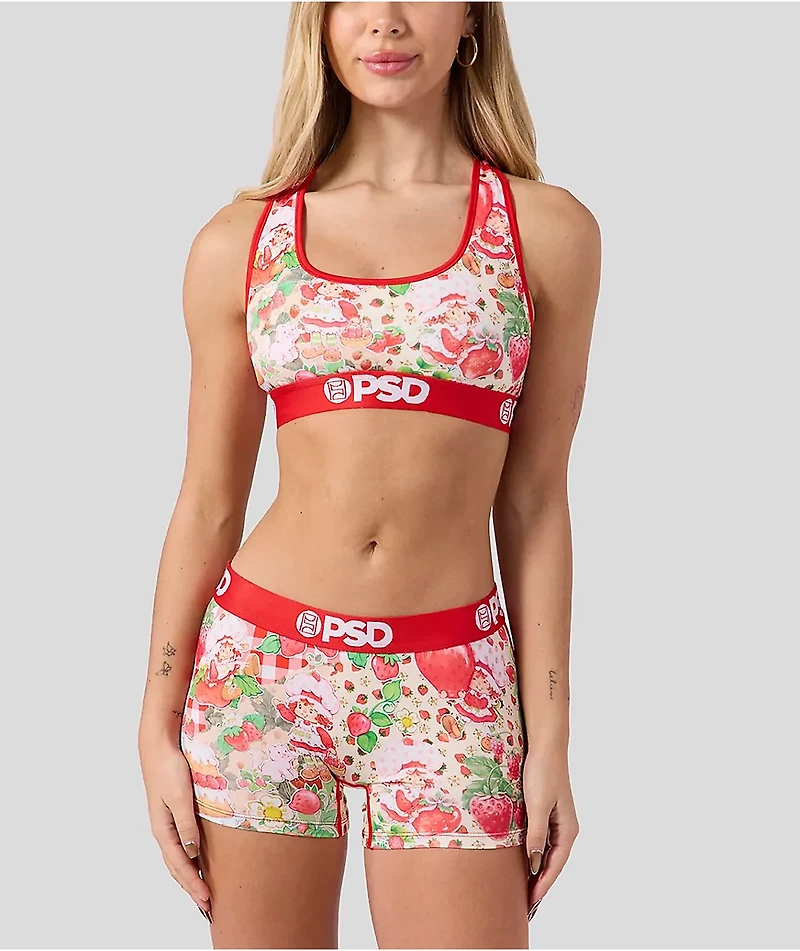PSD x Strawberry Shortcake Berry Field Fever Red Sports Bra