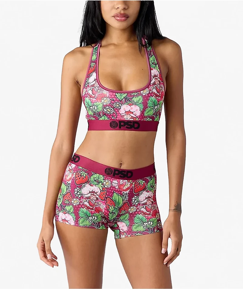 PSD x Strawberry Shortcake Dark Berry Purple Boyshort Underwear