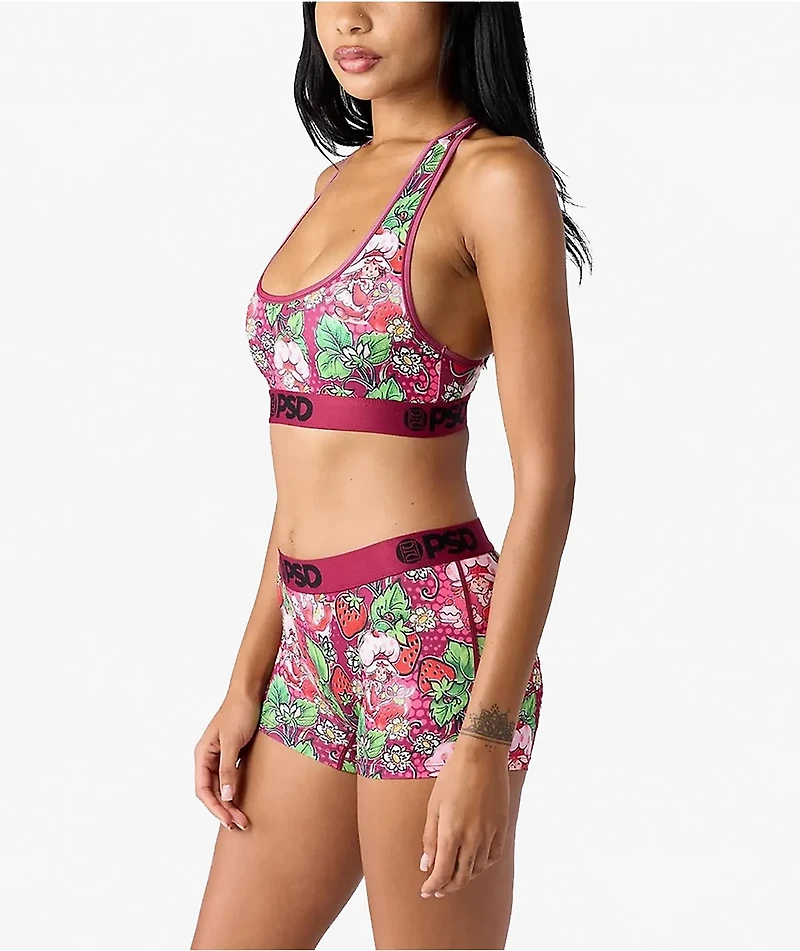 PSD x Strawberry Shortcake Dark Berry Purple Boyshort Underwear