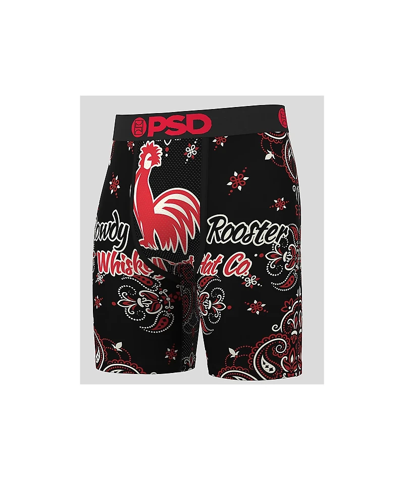 PSD x Whiskey Bent Rooster Black Boxers