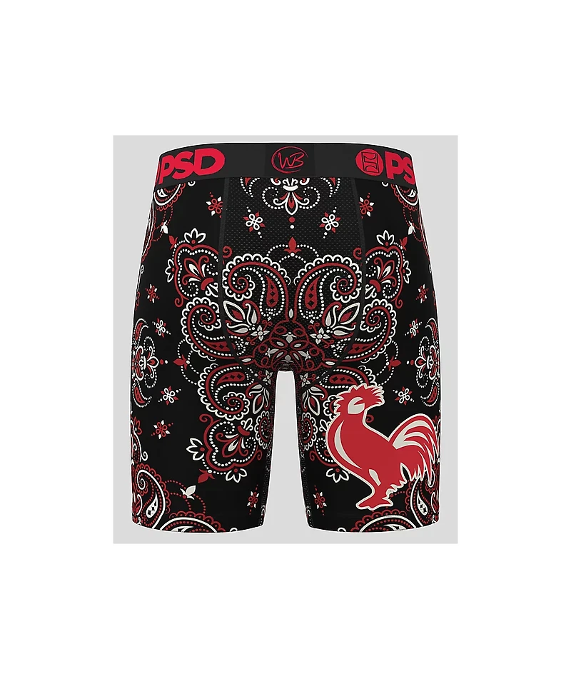 PSD x Whiskey Bent Rooster Black Boxers