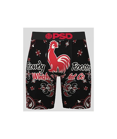PSD x Whiskey Bent Rooster Black Boxers