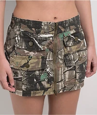 PTCL Camo Cargo Mini Skirt