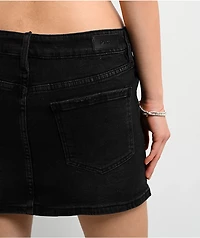 PTCL Rhinestone Diamond Black Mini Skirt