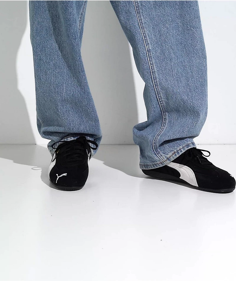 PUMA Men's Speedcat OG Black & White Shoes