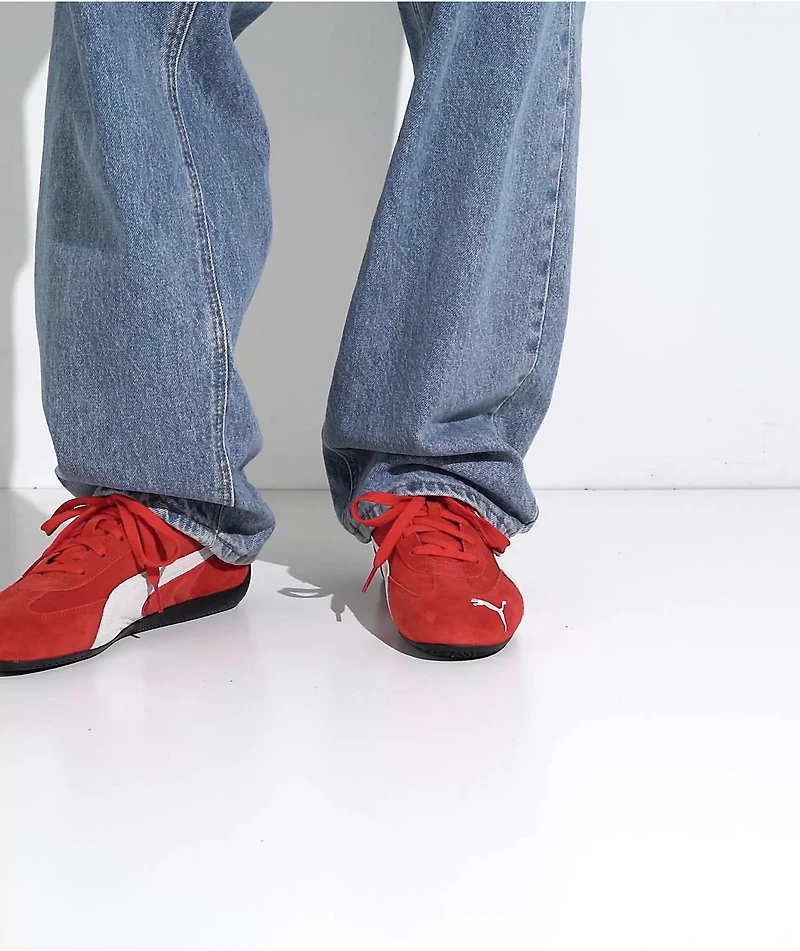 PUMA Men's Speedcat OG For All Time Red & White Shoes