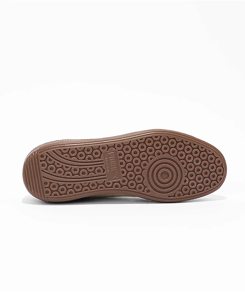 PUMA Palermo Pop Dark Sky Grey & Desert Dune Shoes