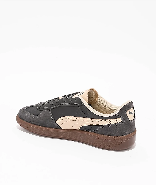 PUMA Palermo Pop Dark Sky Grey Desert Dune Shoes at CoolSprings