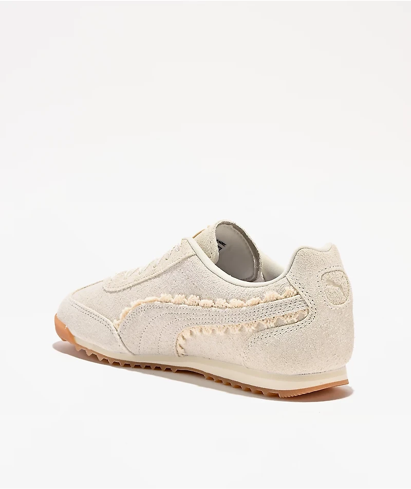 PUMA Women's Arizona Lace Warm White & Caramel Latte Shoes