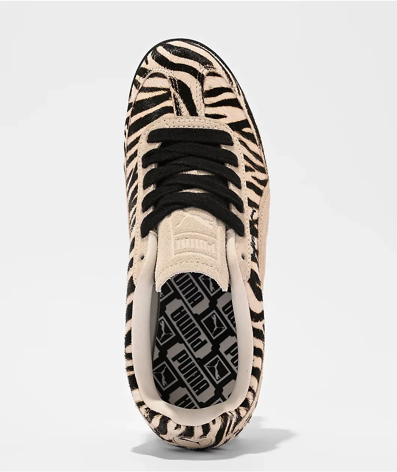 PUMA Women's Arizona Zebra White & Black Shoes