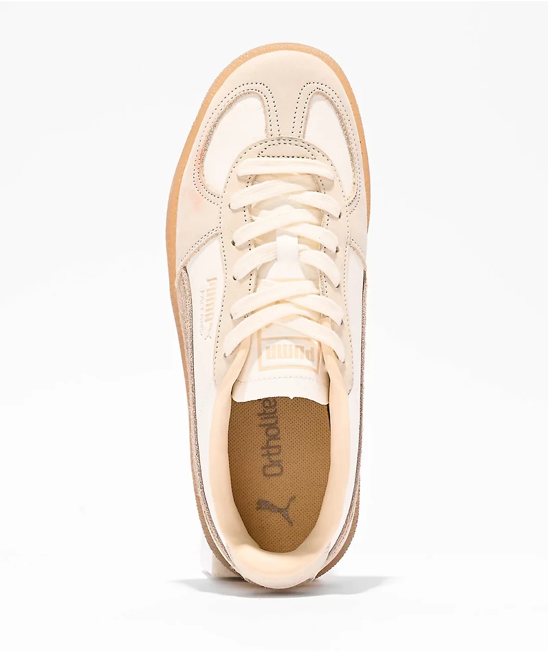PUMA Women's Palermo Moda Elevated Warm White & Chocolate Shoes