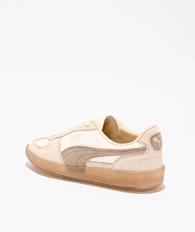 PUMA Women's Palermo Moda Elevated Warm White Chocolate Shoes