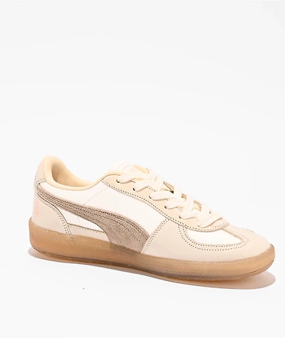 PUMA Women's Palermo Moda Elevated Warm White & Chocolate Shoes