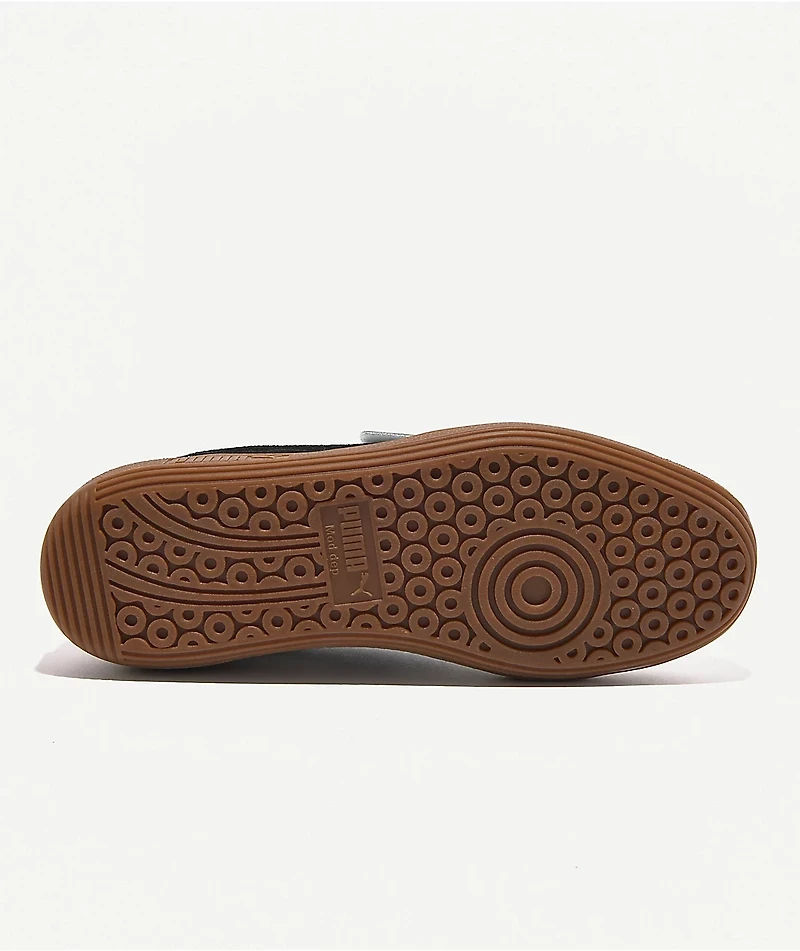 PUMA Women's Palermo White, Vapor Gray & Gum Shoes