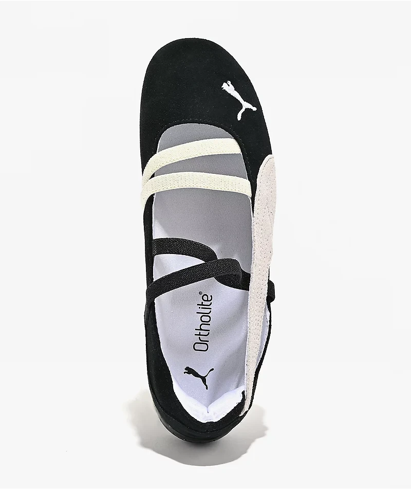 PUMA Women's Speedcat Ballet Black & White Shoes