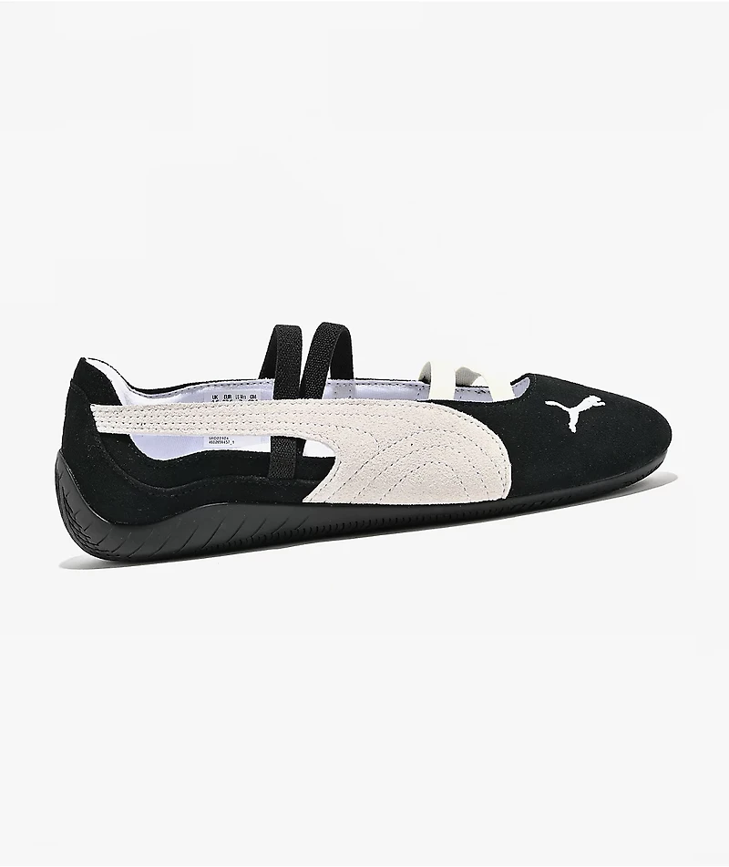 PUMA Women's Speedcat Ballet Black & White Shoes