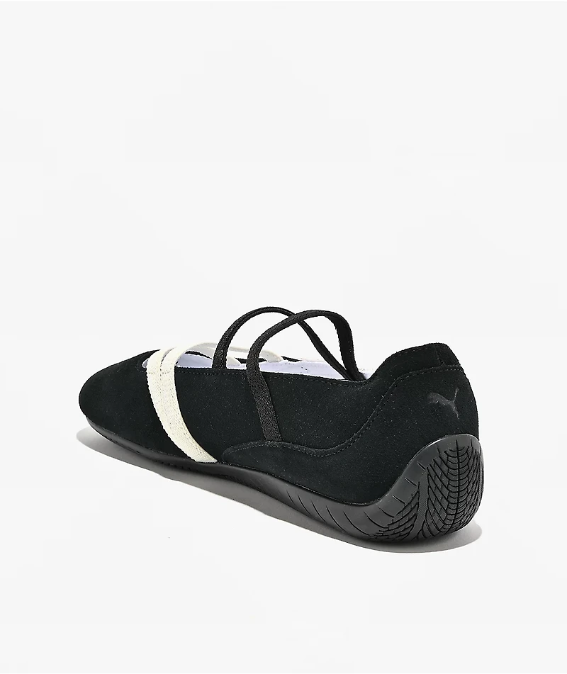 PUMA Women's Speedcat Ballet Black & White Shoes