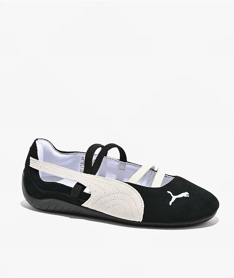 PUMA Women's Speedcat Ballet Black & White Shoes