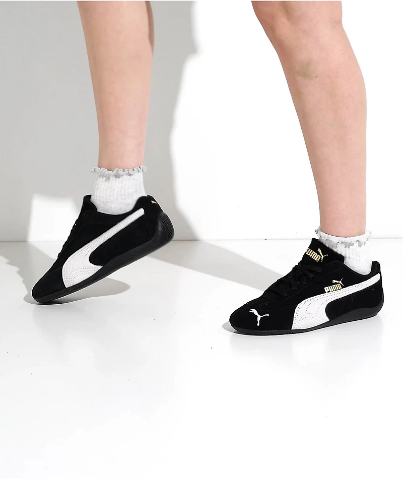 PUMA Women's Speedcat OG Black & White Shoes