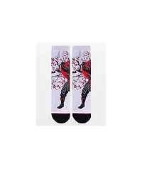 PYVOT Ronin Samurai White Crew Socks